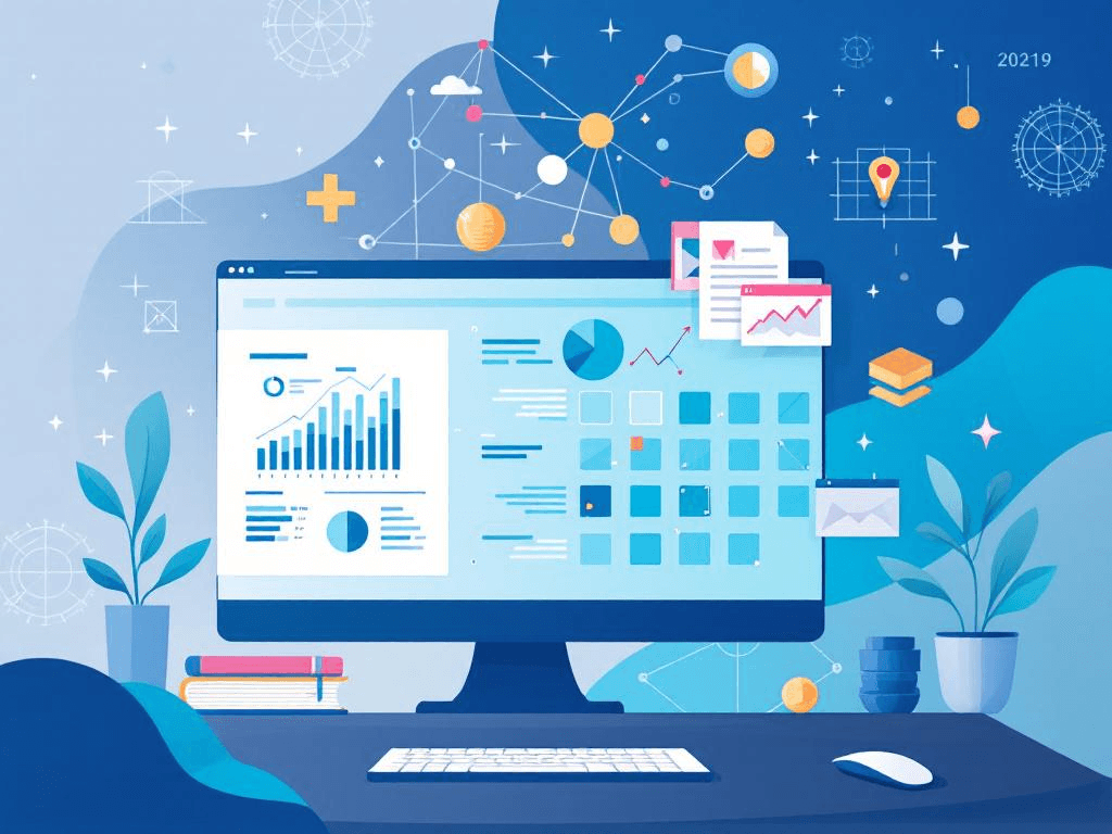 A professional abstract illustration representing the concept of Data Visualization Is Decision Infrastructure in Data Ana...