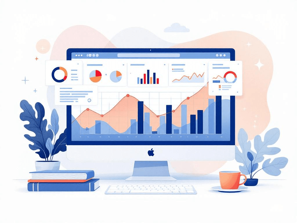 A professional abstract illustration representing the concept of For managers who need fast, visual answers in Data Analytics
