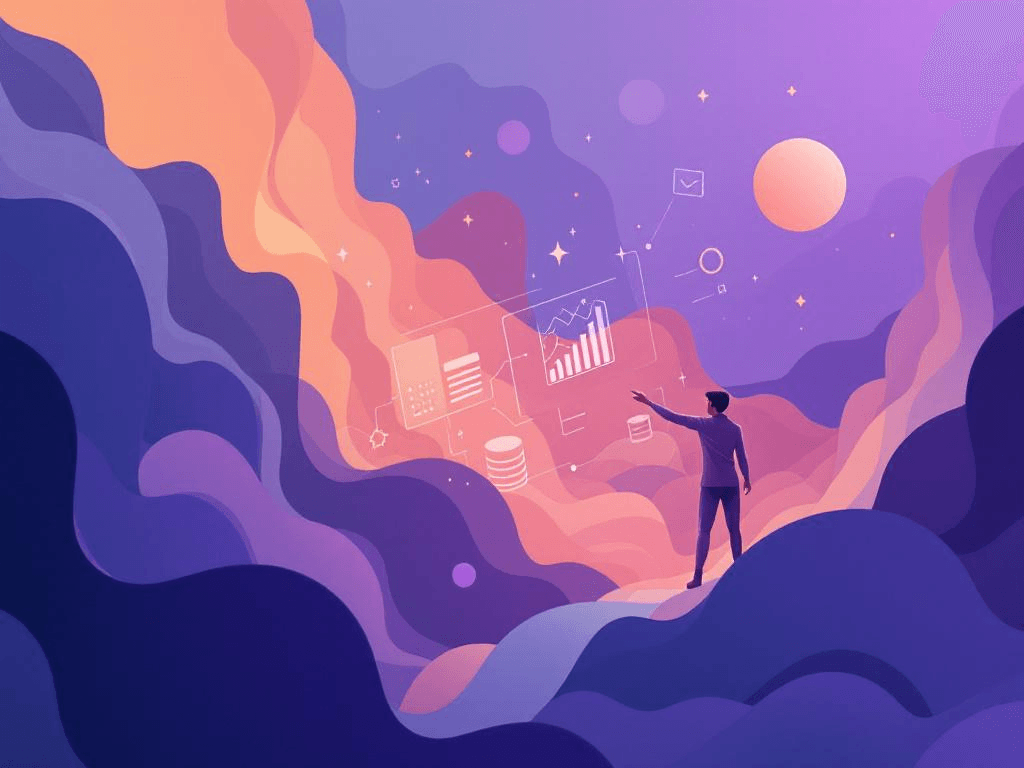 A professional abstract illustration representing the concept of How Bad Data Hides in Data Science